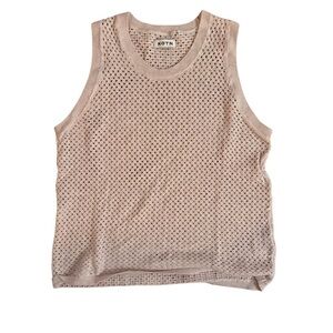 KOTN Light Tan Sleeveless Knit Top